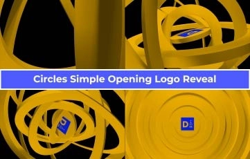 Circles Simple Opening Logo Reveal After Effects Templates