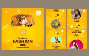 Modern Sale Instagram Post After Effects Template