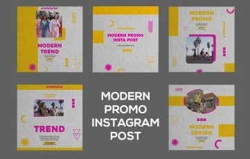 Modern Promo Instagram Post After Effects Template