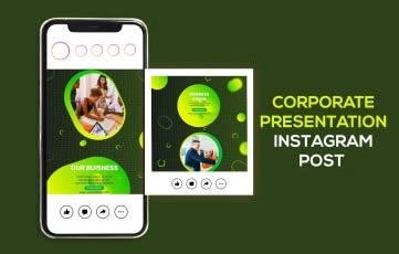 Corporate Presentation Instagram Post After Effects Template