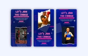 Boxing Sports Instagram Story After Effects Template