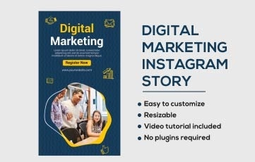 Digital Marketing Instagram Story After Effects Template 1