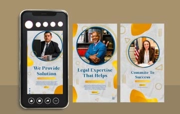 Golden Corporate Instagram Story After Effects Template