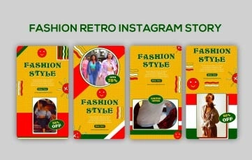 Fashion Retro Instagram Story After Effects Template