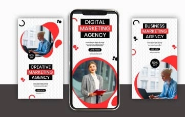 Digital Marketing Business Instagram Story After Effects Template