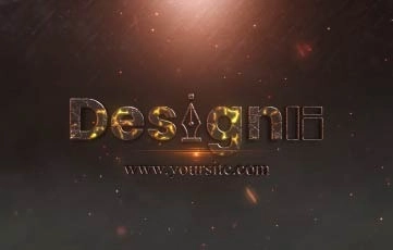 Golden Logo Reveal After Effects Templates
