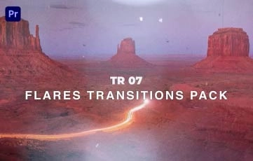 Premiere Pro Template Flares Transitions Pack