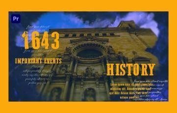 History Events Slideshow Premiere Pro Template