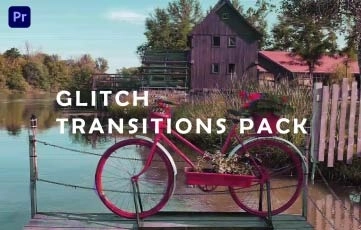New Glitch Transitions Pack Premiere Pro Template