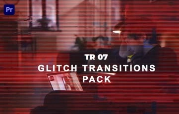 Best Glitch Transitions Pack Premiere Pro Templates