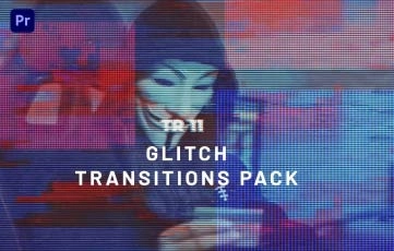 Gaming Glitch Glitch Transitions Pack Premiere Pro Template