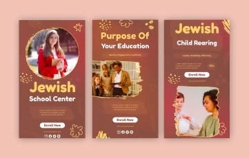 Jewish School Center Instagram Story After Effects Template