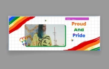 Pride Month Facebook Cover After Effects Template