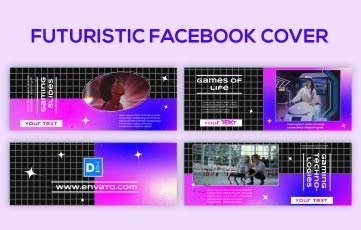 Futuristic Facebook Cover After Effects Template