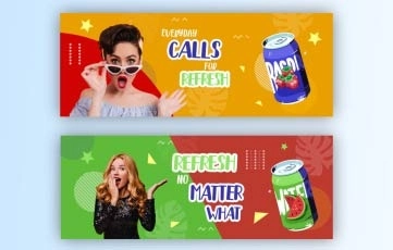 Drink Facebook Cover After Effects Template