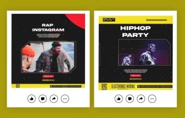 Rapshow Instagram Post After Effects Template