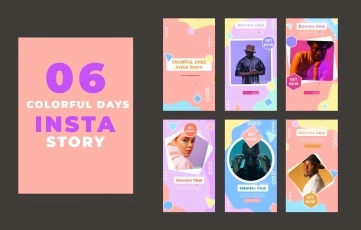 Colorful Days Instagram Story After Effects Template