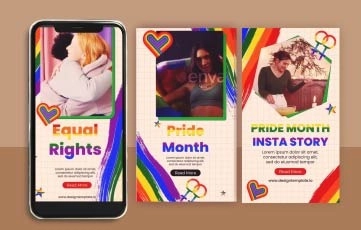Pride Month Instagram Story_02 After Effects Template