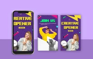 Creative Girls Instagram Story After Effects Templates