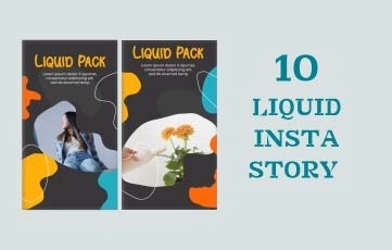 Liquid Effect Instagram Story After Effects Template