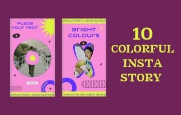 Colorful Creative fashion Instagram Story 2 After Effects Template