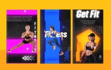 Burn Calories Fitness Instagram Story After Effects Template