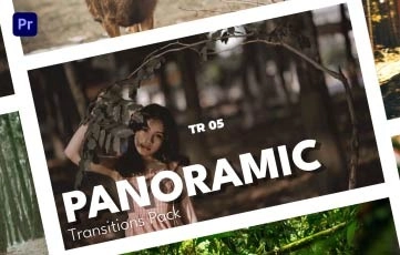 Panoramic Transitions Pack Premiere Pro Template