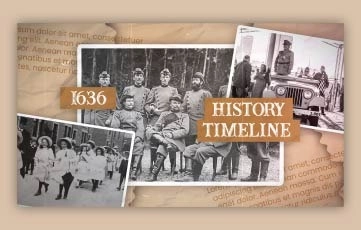 History Paper Slideshow After Effects Template
