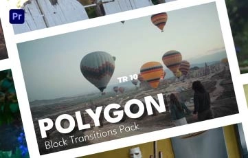 Polygon Block Transitions Pack Premiere Pro Template