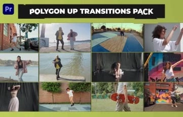 Polygon Transitions Pack Premiere Pro Template