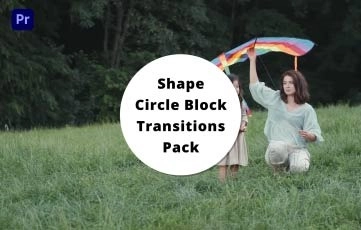 Shape Circle Block Transitions Pack Premiere Pro Template