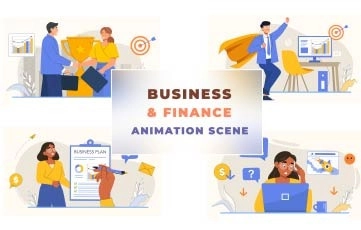 Business And Finance Scene After Effects Template