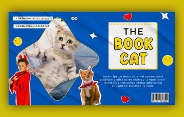Kitten Collect Book Slideshow After Effects Template