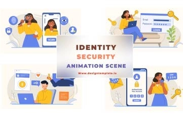 Identity Security Animation Scene For After Effects Templates