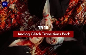 Analog Glitch Transitions Pack For Premiere Pro Templates