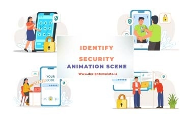 Identity Security Animation Scene After Effects Template