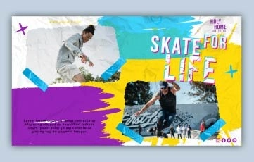 Skating Slideshow After Effects Template