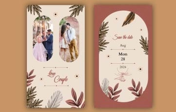 Wedding Invitation Story After Effects Template
