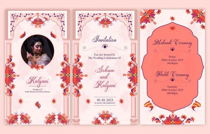 Download The Premium Wedding Invitation Instagram Story After Effects Template