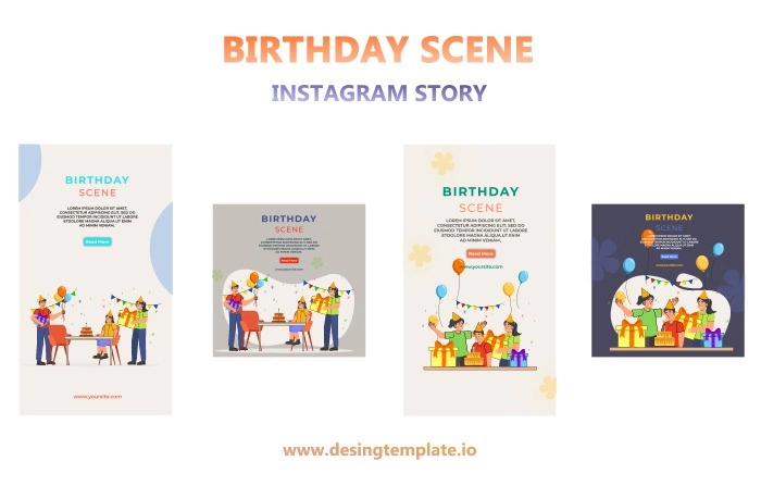 Best Birthday Instagram Story After Effects Template