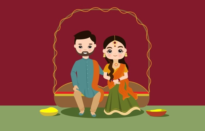 Best Cartoon Character Wedding Haldi Characters image