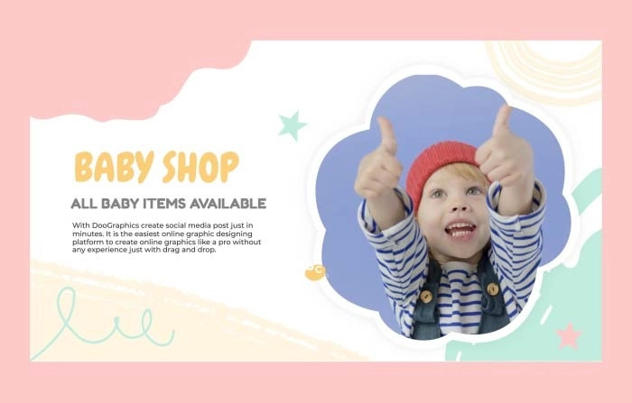 Kids Baby Shop Fashion Slideshow After Effects Template