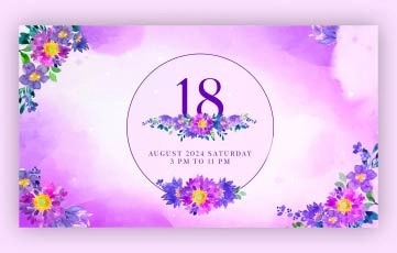 Awesome Animated Floral Wedding Invitation After Effects Template