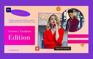 Groovy Fashion Slideshow Premiere Pro Template
