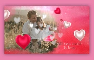 Romantic Valentines Day Slideshow After Effects Template