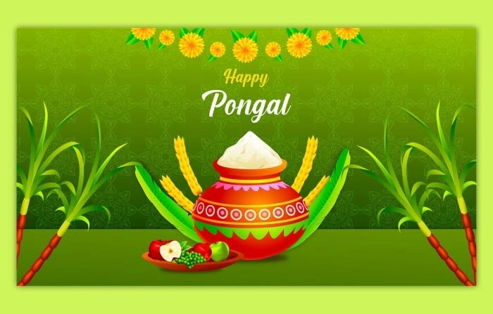 Indian Festival Happy Pongal Wishes Slideshow After Effects Template