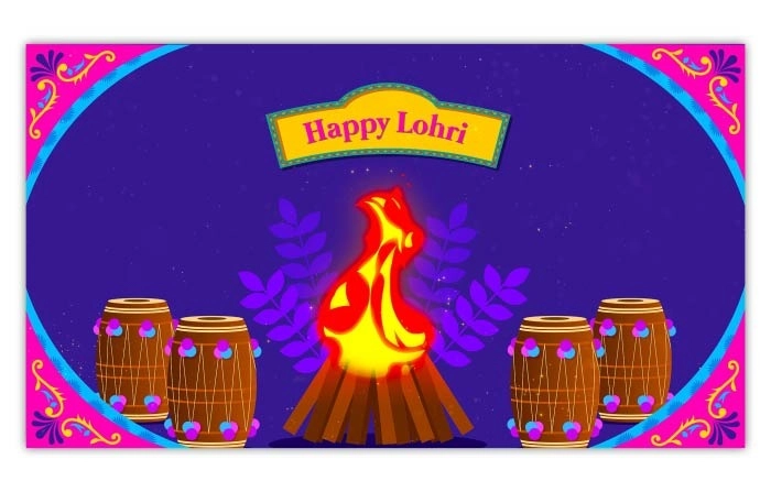 Lohri Special Wishes Slideshow After Effects Template