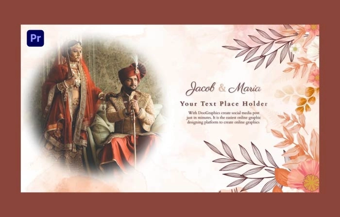 Royal Indian Wedding Invitation Premiere Pro Template