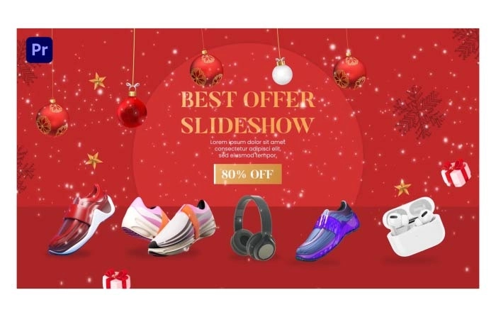 Christmas Sale Slideshow Premiere Pro Template