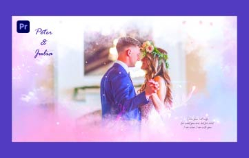 Best Wedding Invitation With Water Color Effects Premiere Pro Template